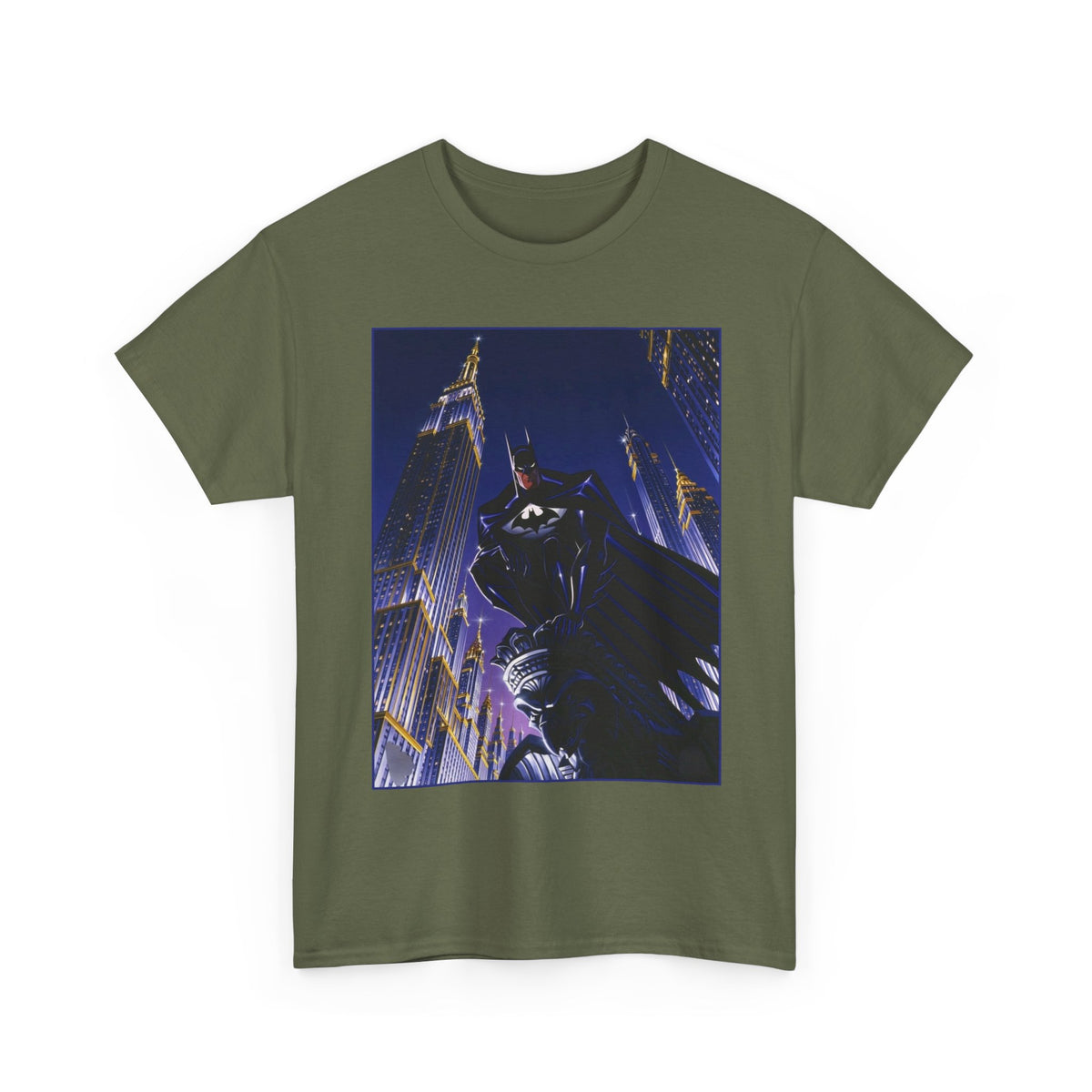 Batman T-Shirt -  Animated Series Art - Gotham City Gargoyle - DC Comics