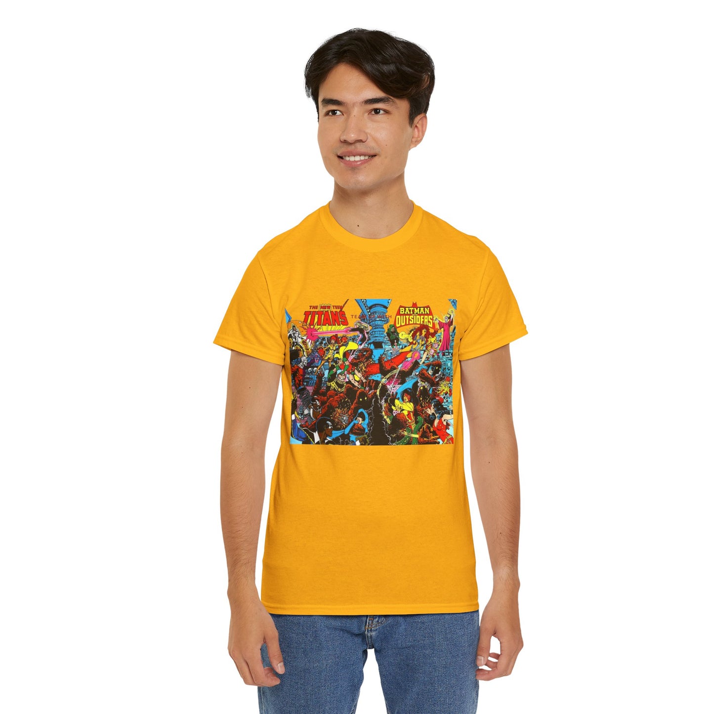 New Teen Titans & Batman and the Outsiders T-Shirt - George Perez & Jim Aparo Art - DC Comics
