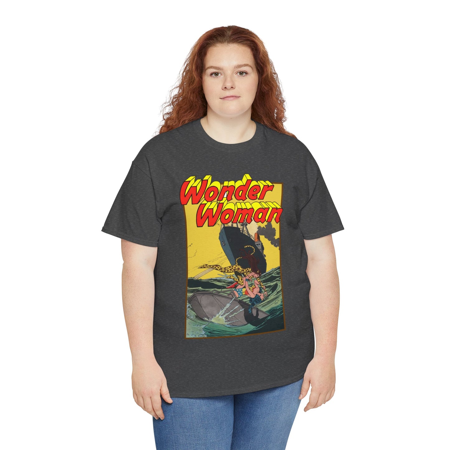 Wonder Woman Vs Cheetah T-Shirt - Rich Buckler & Dan Giordano Art - DC Comics