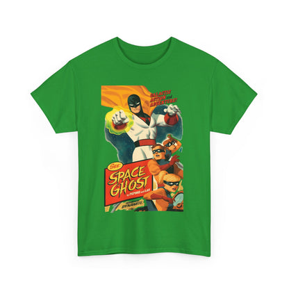 Space Ghost T-Shirt - Frank Cho Art - Jan, Jace & Blip - Movie Poster Style Artwork - Alex Toth Creation - Hanna-Barbera Cartoon
