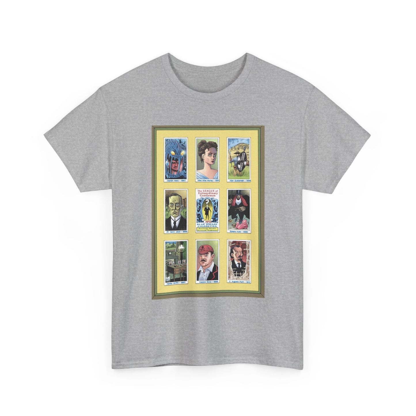 League of Extraordinary Gentlemen T-Shirt - Kevin O'Neill Art - Mina Murray, Captain Nemo, Allan Quatermain, Jekyll & Hyde - Alan Moore Story