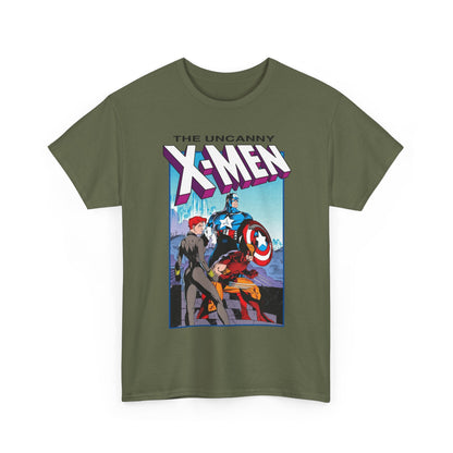Uncanny X-Men T-Shirt - Jim Lee Art - #268 Cover - Captain America, Black Widow, Wolverine - Marvel Comics