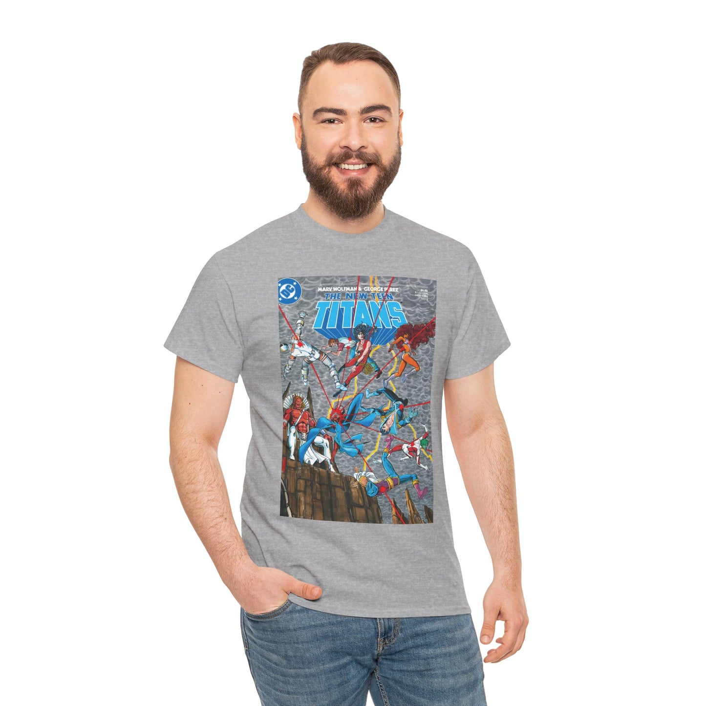 New Teen Titans T-Shirt - George Perez Art - Trigon the Terrible - DC Comics
