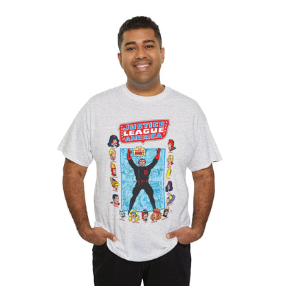 Justice League of America T-Shirt - George Perez Art - Justice Society, All-Star Squadron Team-Up DC Comics