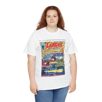 League of Extraordinary Gentlemen T-Shirt - Kevin O'Neill Art - Mina Murray, Captain Nemo, Allan Quatermain, Dr. Jekyll, & The Invisible Man - Alan Moore Story - DC Comics