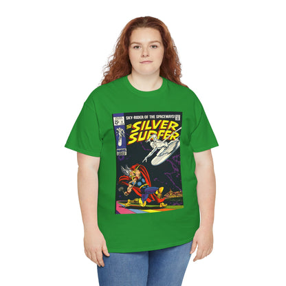 Silver Surfer #4 T-Shirt - Vs Thor - Marvel Comics