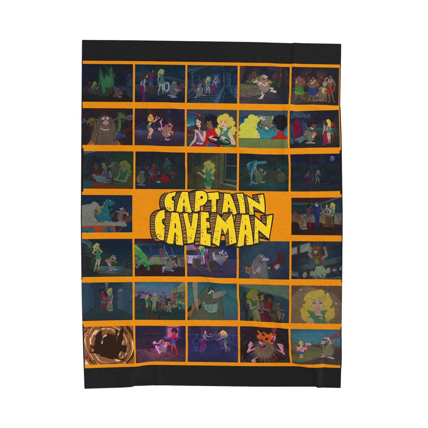 Captain Caveman Blanket - 1970s Hanna-Barbera Retro Cartoon - Soft & Comfy