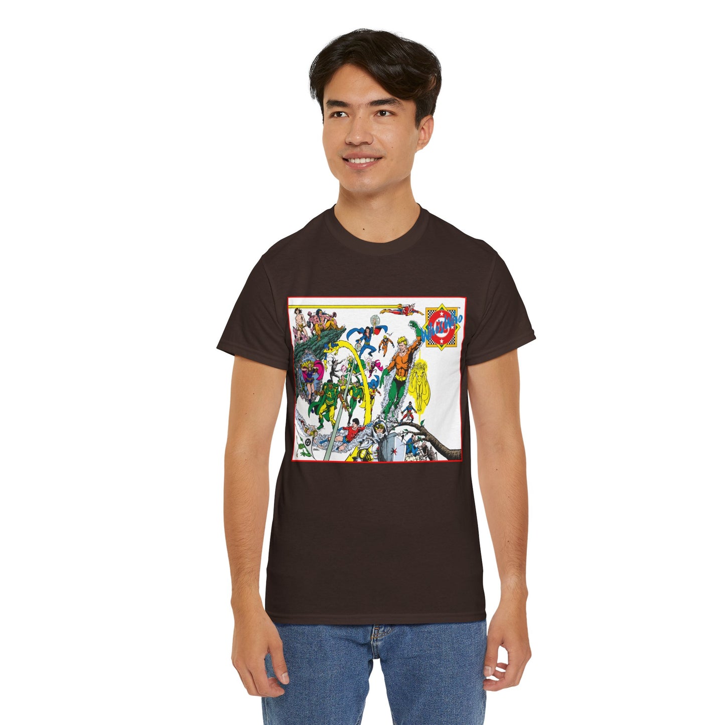Who's Who in the DC Universe T-Shirt - George Perez Art - #1 Cover - Aquaman, Arion, Amazing Man, Amethyst - DC Comics