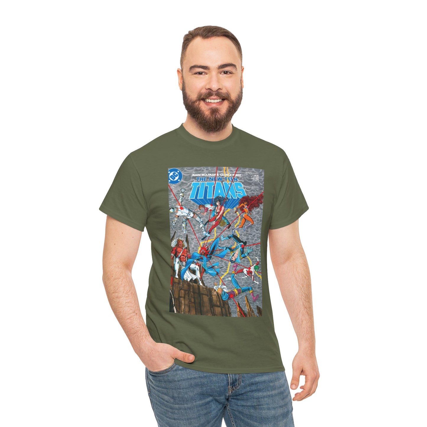 New Teen Titans T-Shirt - George Perez Art - Trigon the Terrible - DC Comics
