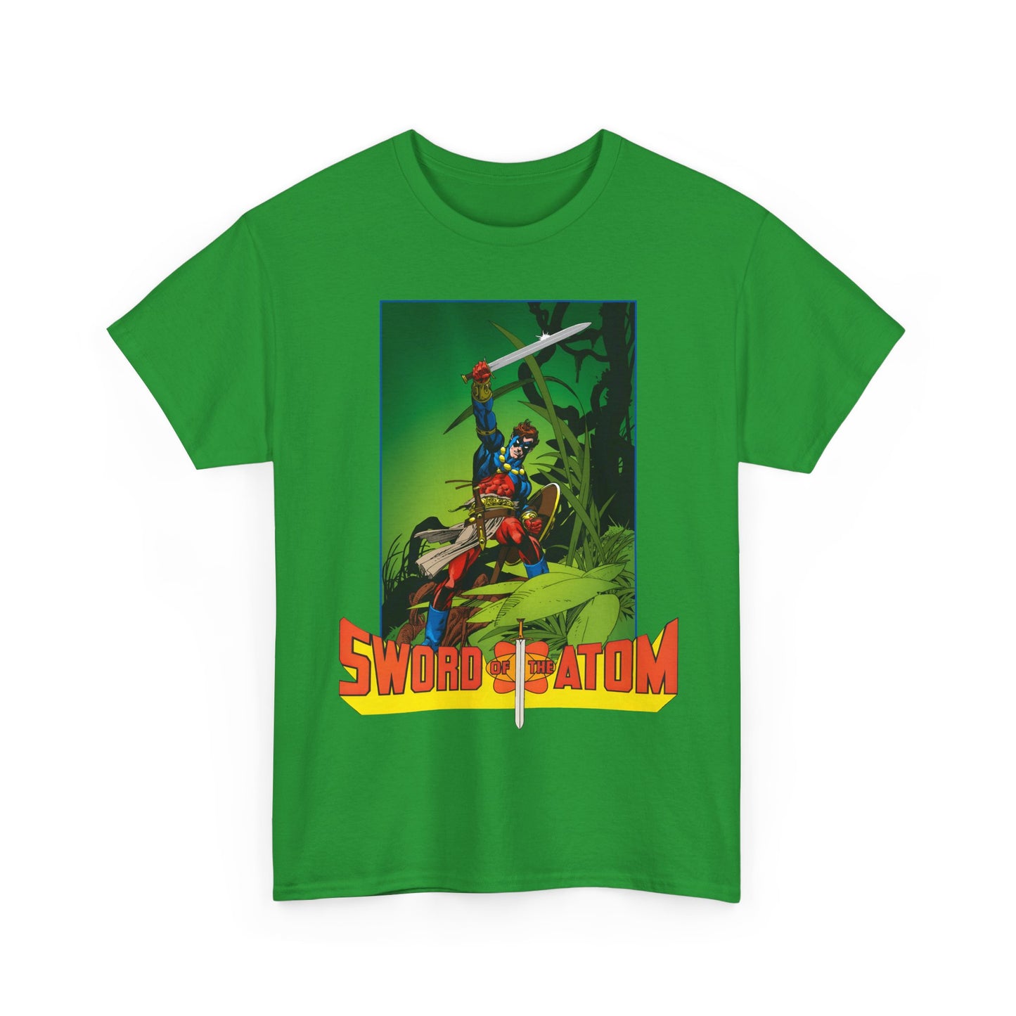 Sword of the Atom T-Shirt - Gil Kane Art - Ray Palmer in Morlaidh - Popular DC Comic Story from the 1980s