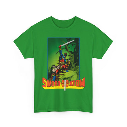 Sword of the Atom T-Shirt - Gil Kane Art - Ray Palmer in Morlaidh - Popular DC Comic Story from the 1980s