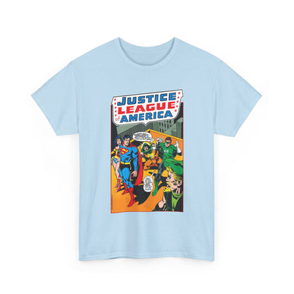 Justice League of America T-Shirt - Dick Dillin Art - Superman, Wonder Woman, Green Arrow, Green Lantern - DC Comics