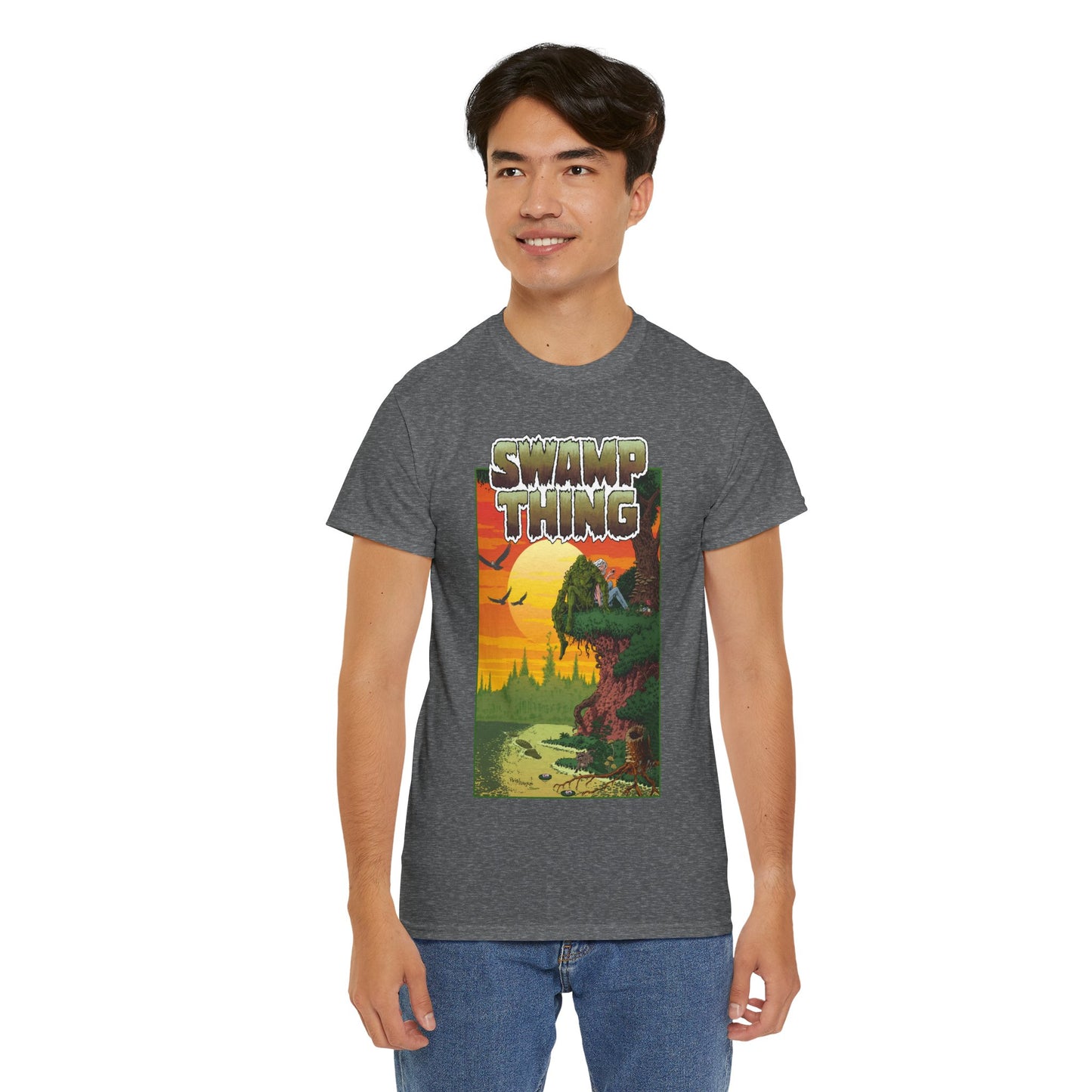 Swamp Thing T-Shirt - Paris Cullins & Pat Broderick Unreleased Cover Art - DC Comics Vertigo