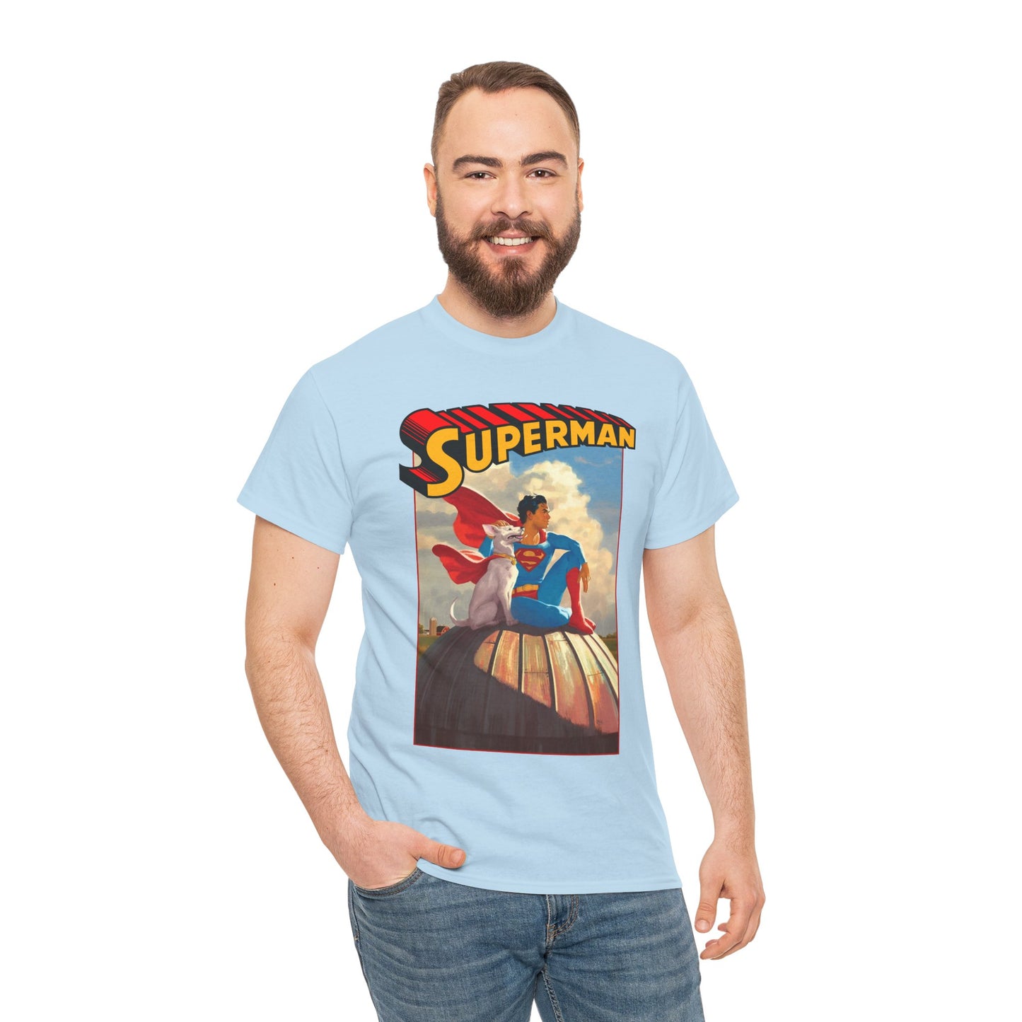 Superman & Krypto T-Shirt - 2025 Movie - Superdog from Krypton - Man of Steel, Smallville - DC Comics
