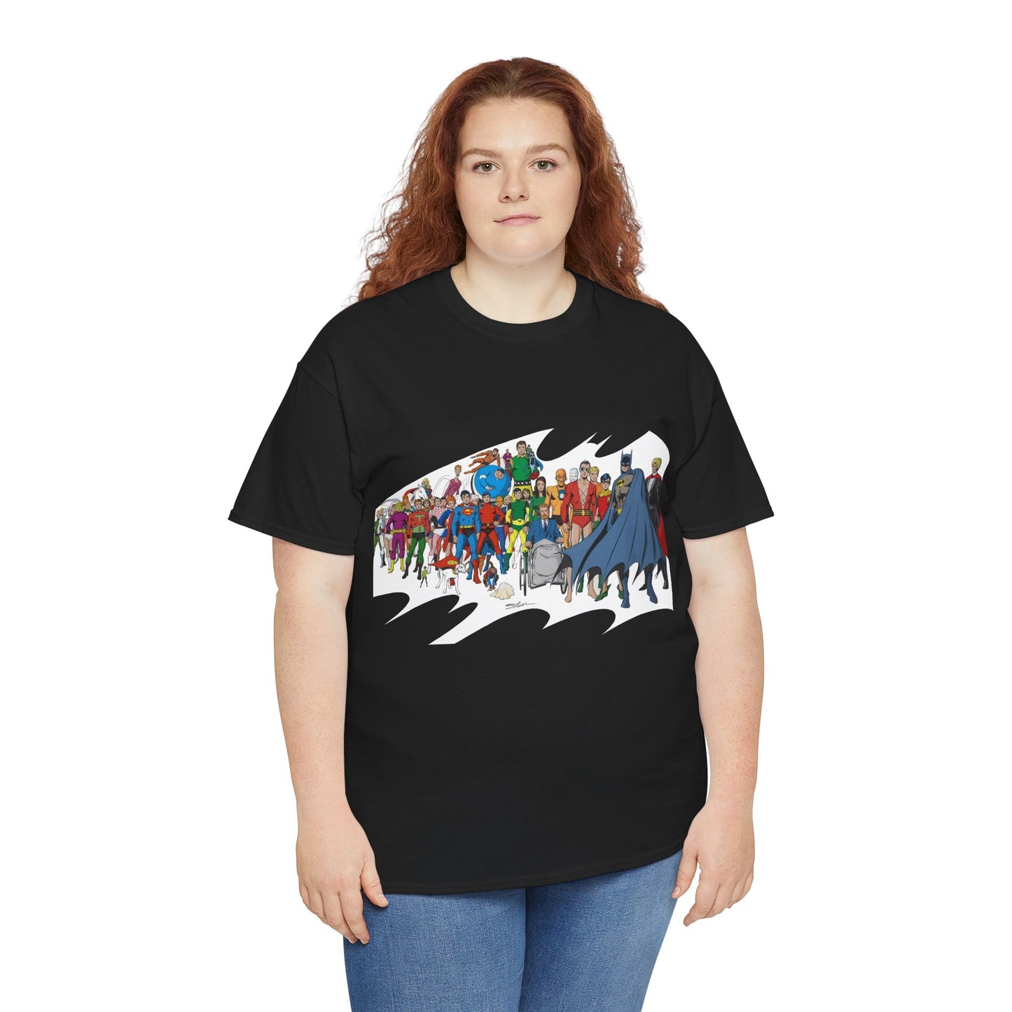 Batman T-Shirt - Neal Adams Art - Plastic Man, Sargon, Robin, Doom Patrol, Superboy, Legion of Super-Heroes - 100-Page Giant Cover Art - DC Comics