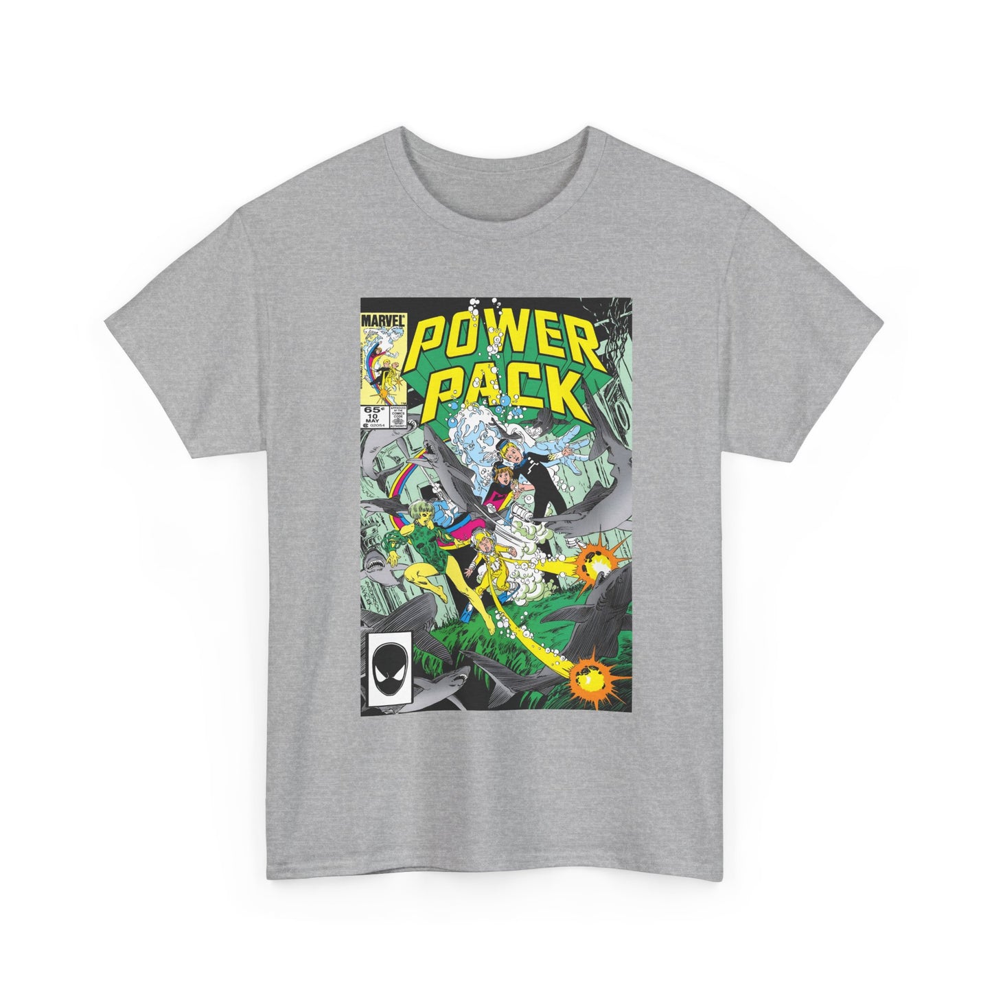 Power Pack #10 T-Shirt - With Marrina from Alpha Flight - Marvel Comics
