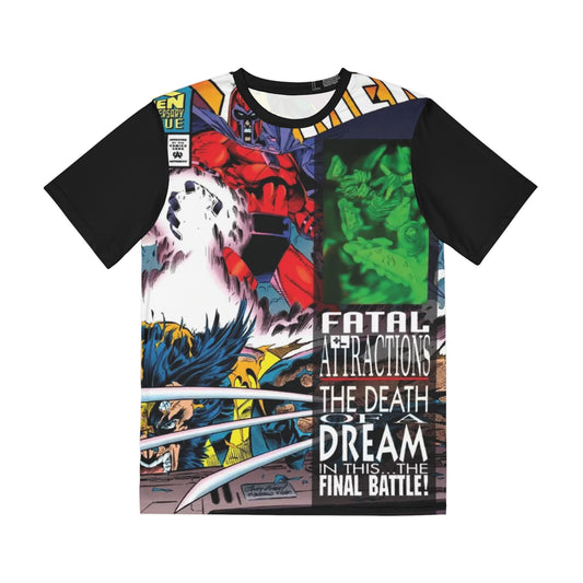 X-Men All Over Print Tee (Polyester) - Andy Kubert Art - Magneto, Wolverine - #25 Cover - Marvel Comics