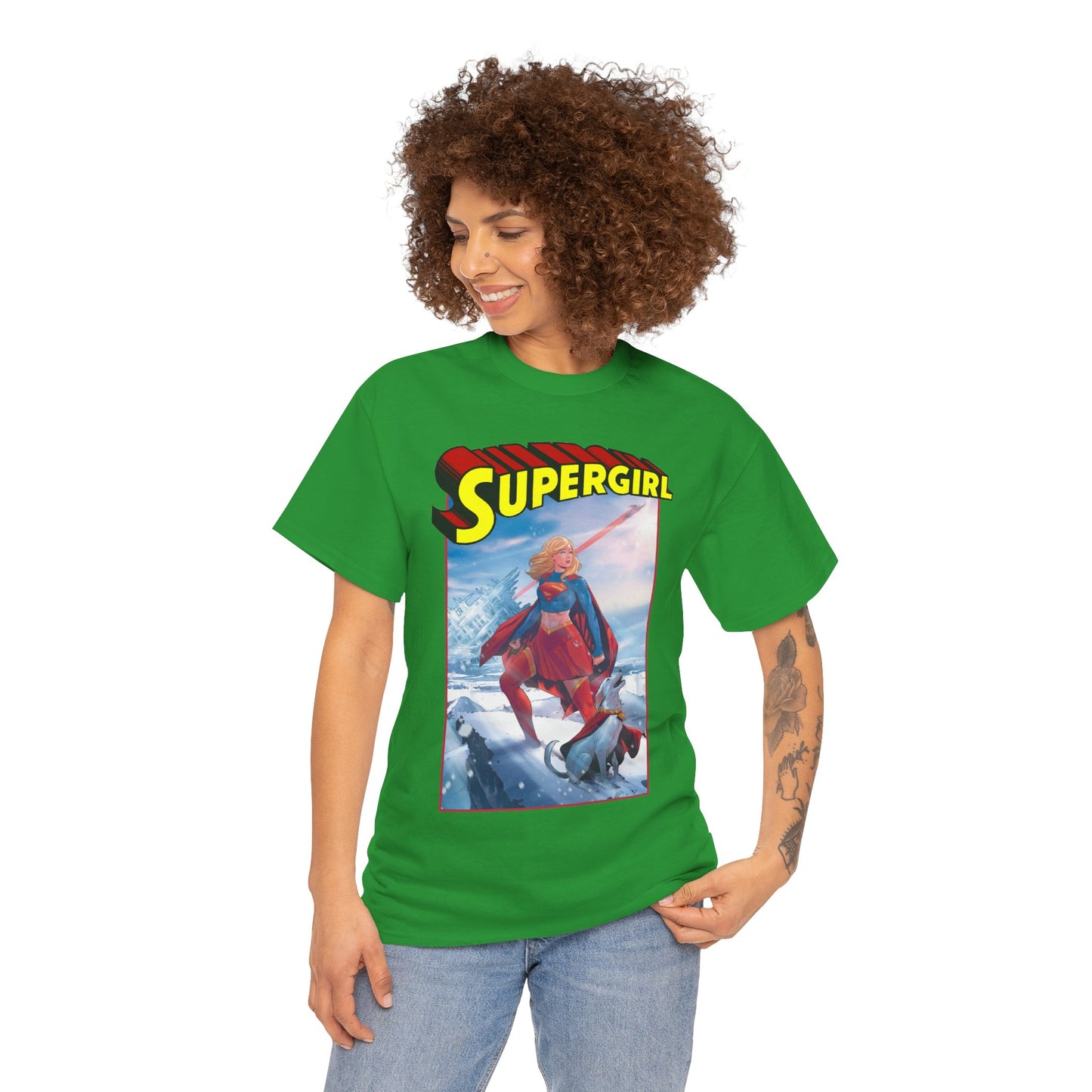 Supergirl & Krypto T-Shirt - Lucas Meyer Art - New 2026 Movie with Milly Alcock - DC Comics