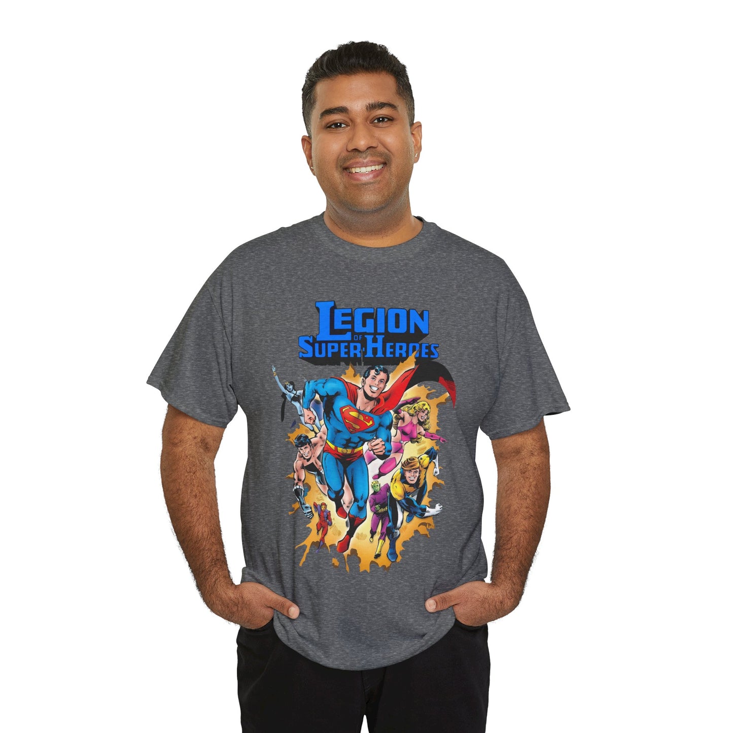 Superboy & Legion of Super-Heroes T-Shirt - Joe Staton Art - DC Comics