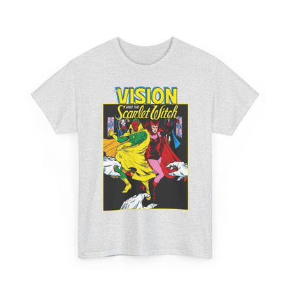 Vision & Scarlet Witch T-Shirt - Avengers Members - 1985 Cover Art - Marvel Comics