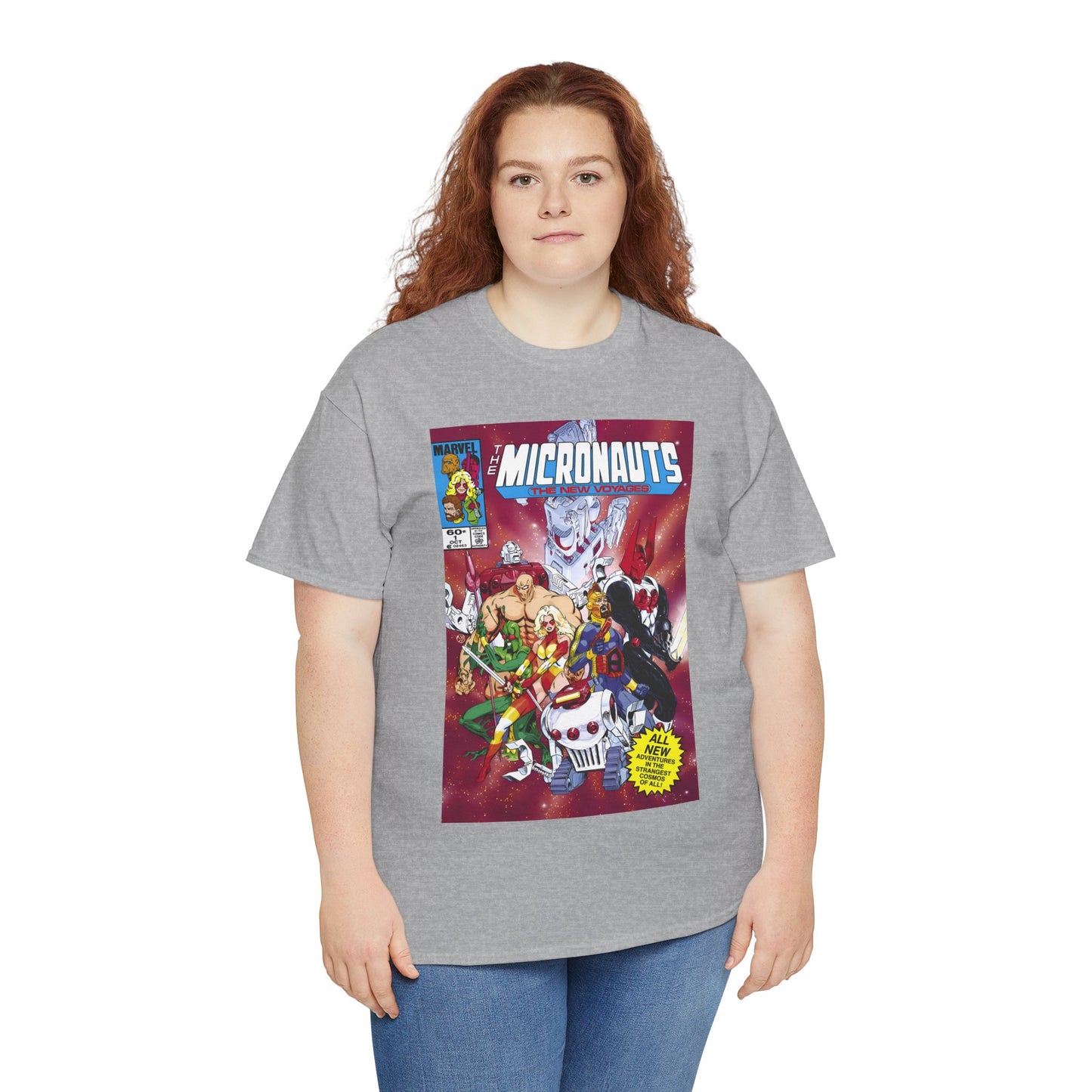 Micronauts: The New Voyages T-Shirt - Commander Arcturus Rann, Biotron, Marionette, Bug - Marvel Comics Series