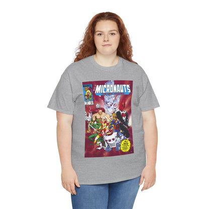 Micronauts: The New Voyages T-Shirt - Commander Arcturus Rann, Biotron, Marionette, Bug - Marvel Comics Series