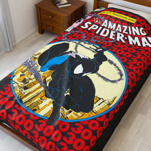 Amazing Spider-Man #300 Velveteen Plush Blanket 60x80" - Todd McFarlane Art - Peter Parker - Marvel Comics