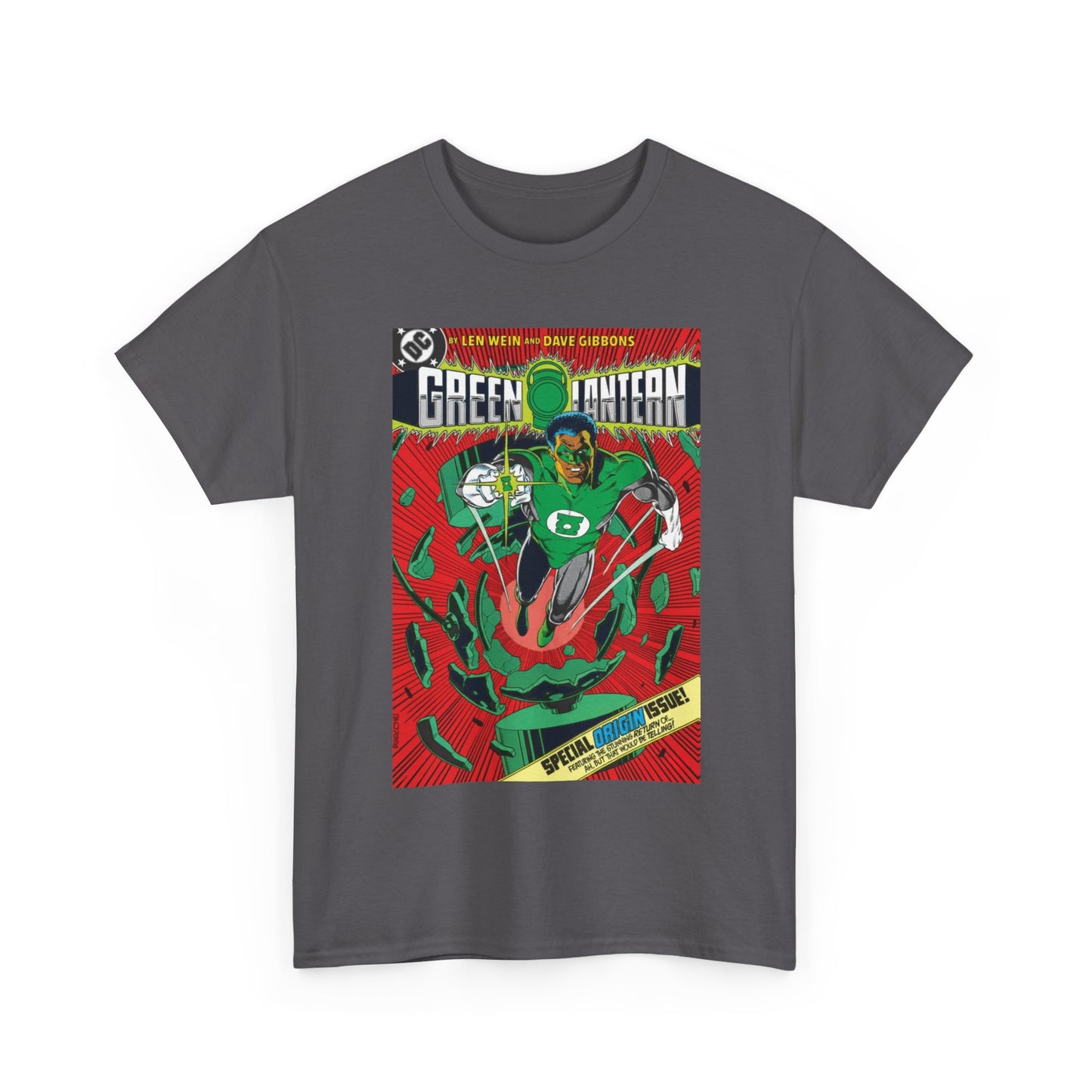 Green Lantern #185 T-Shirt - Dave Gibbons Art - John Stewart Origin Issue - DC Comics