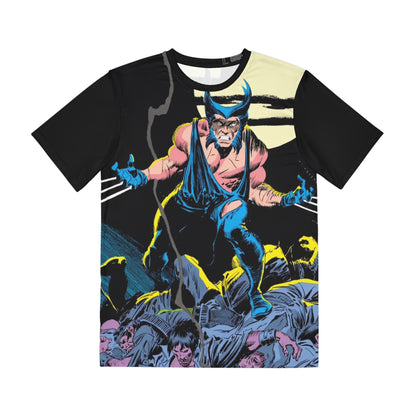 Wolverine All Over Print Tee (Polyester) - John Buscema Art - (IMPROVED PLACEMENT AND PRINTING TECHNIQUES)
