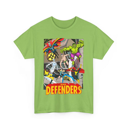 Defenders T-Shirt - John Byrne Art - Marvel Comics - Dr Strange, Nighthawk, Hulk