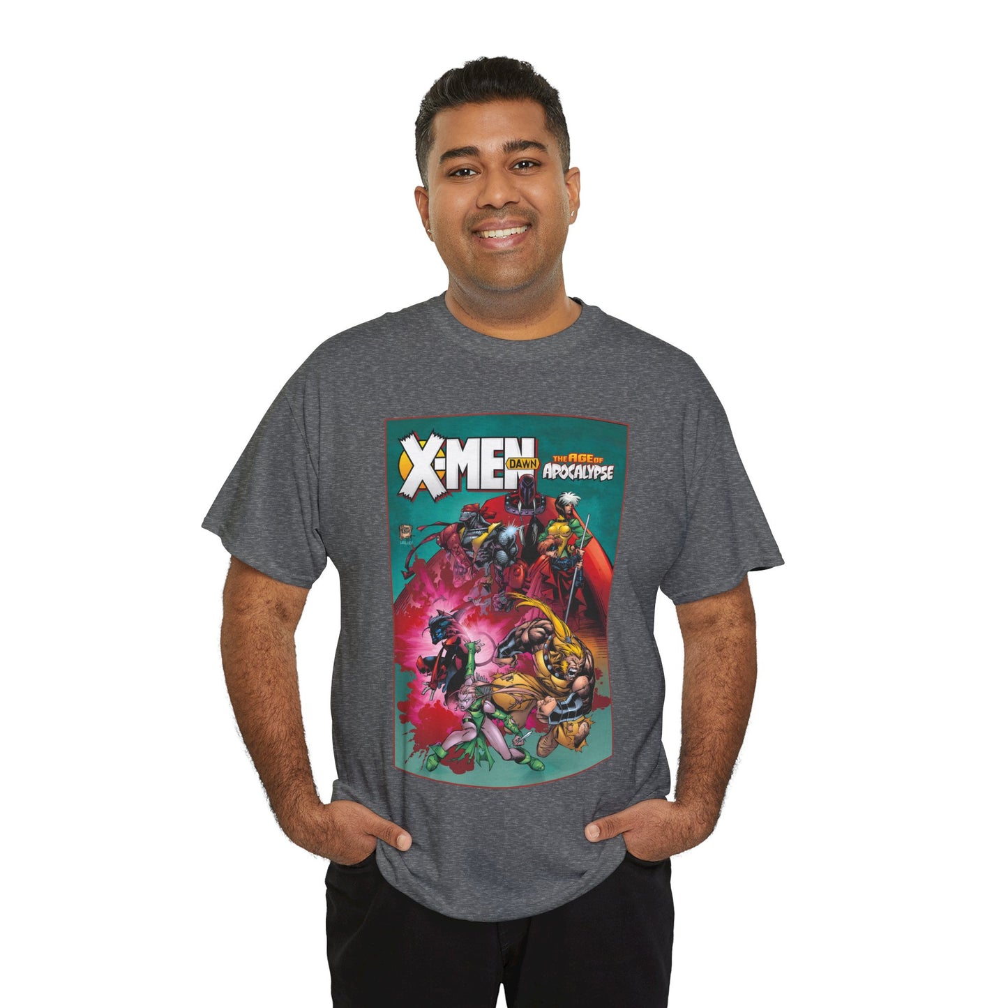 X-Men: Age of Apocalypse T-Shirt - Adam Kubert Art - Magneto, Rogue, Nightcrawler, Gambit, Blink, Sabretooth - Dawn - Marvel Comics