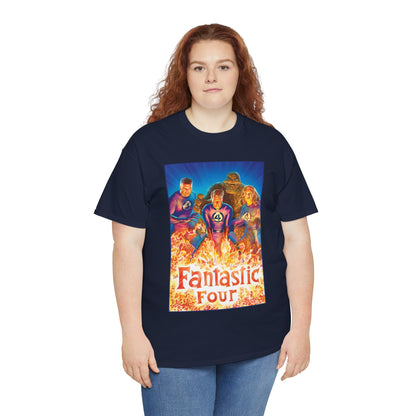Fantastic Four T-Shirt - Alex Ross Art - Mr. Fantastic, Invisible Woman, Human Torch, The Thing - Marvel Comics