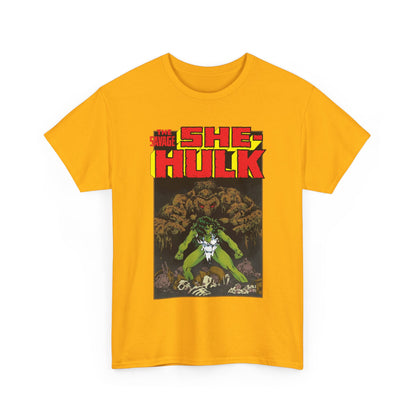 Savage She-Hulk & Man-Thing T-Shirt - Michael Golden Art - Marvel Comics