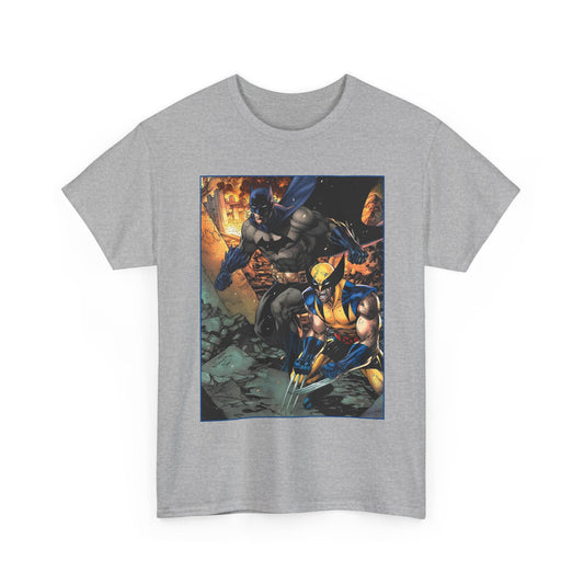 Batman & Wolverine T-Shirt - Jim Lee Art - DC Comics, Marvel Comics