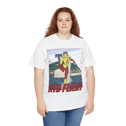 Kid Flash T-Shirt - George Perez Art - Wally West - New Teen Titans Member - Titans Tower - Future Flash - DC Comics