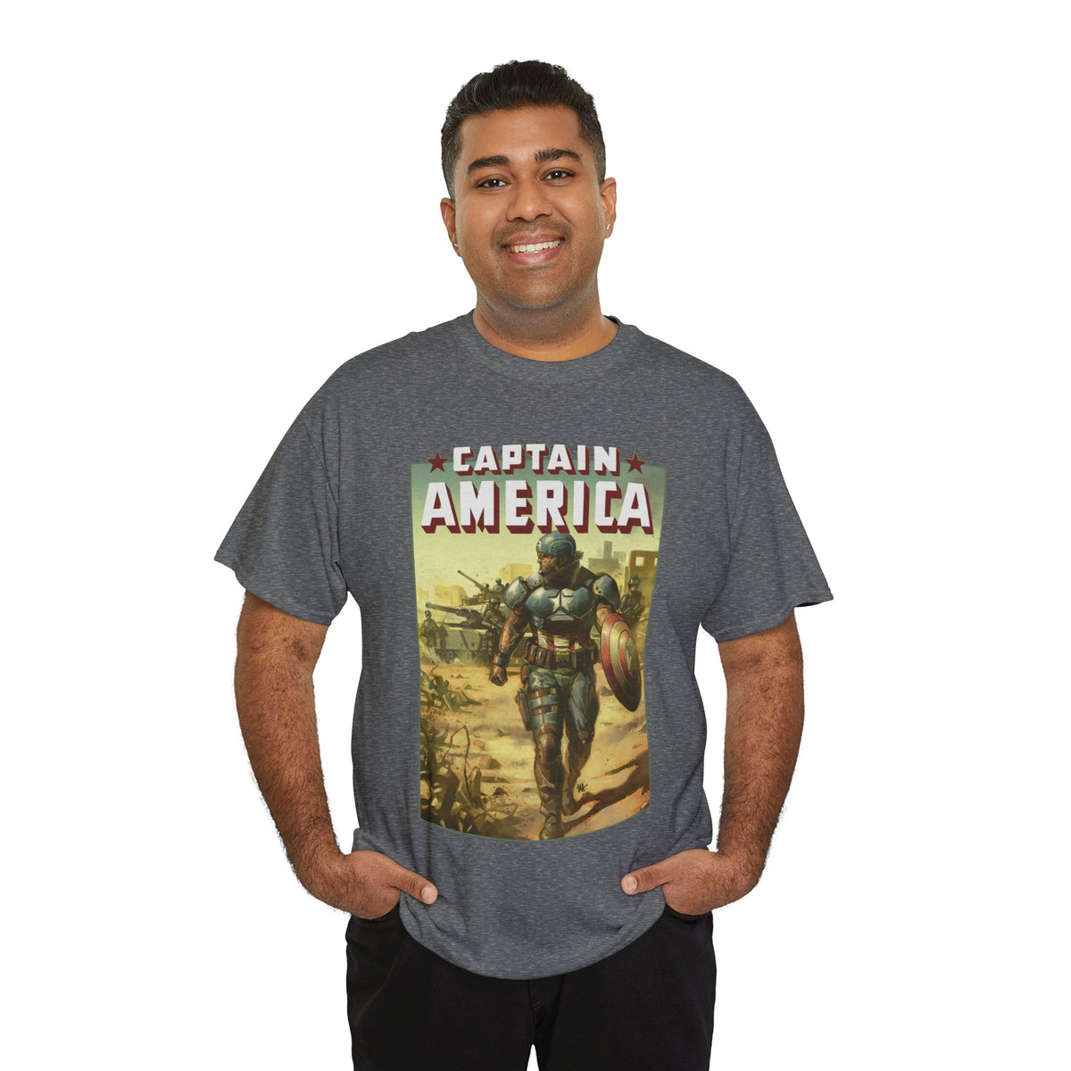 Captain America T-Shirt - Ben Harvey Art - Marvel Comics