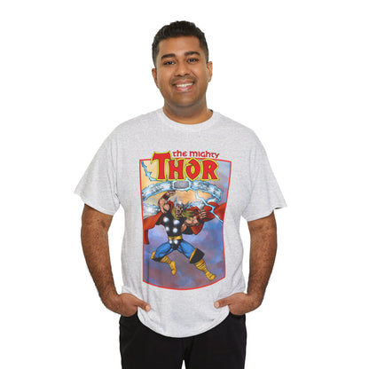 The Mighty Thor T-Shirt - George Perez Art - Mjolnir - Avengers Member - God of Thunder - Asgard Warrior - Marvel Comics