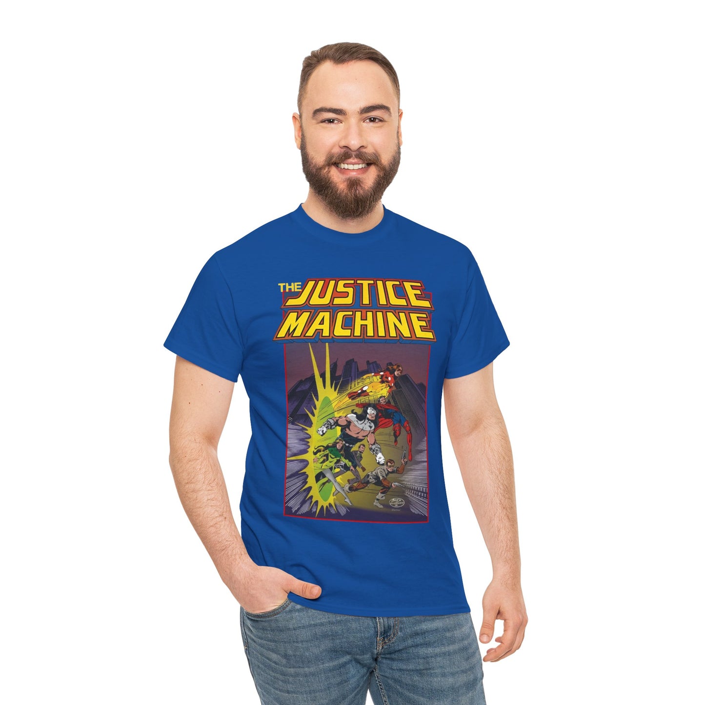 Justice Machine T-Shirt - John Byrne Art - Comico Comics