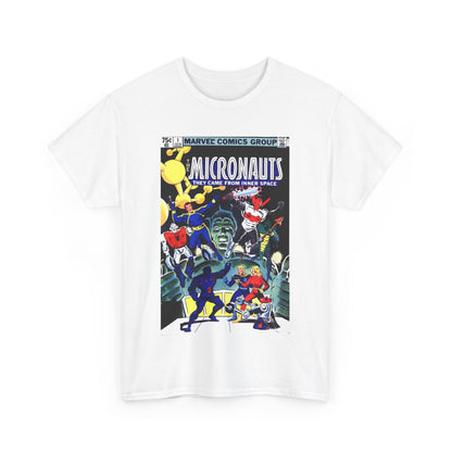 Micronauts T-Shirt - Annual #1 Cover Art - Marvel Comics - Arcturus Rann, Biotron, Marionette, Microtron, Bug, Acroyear