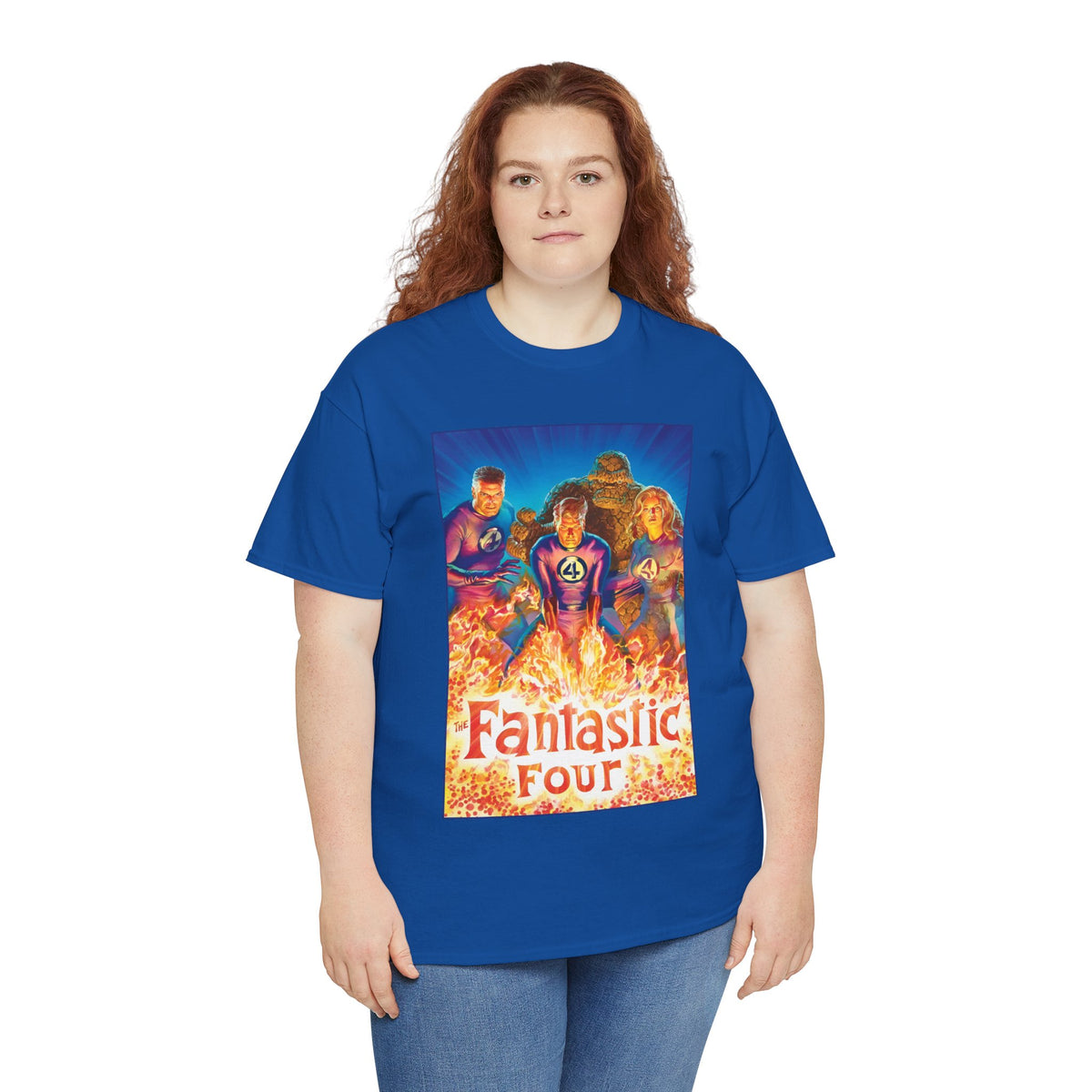 Fantastic Four T-Shirt - Alex Ross Art - Mr. Fantastic, Invisible Woman, Human Torch, The Thing - Marvel Comics