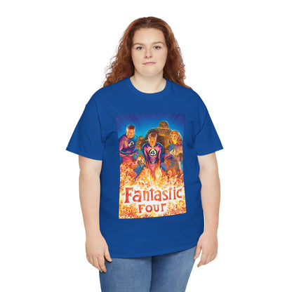 Fantastic Four T-Shirt - Alex Ross Art - Mr. Fantastic, Invisible Woman, Human Torch, The Thing - Marvel Comics