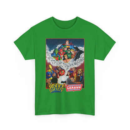 Justice Society & Justice League T-Shirt - George Perez Art - Golden & Silver Age - DC Comics