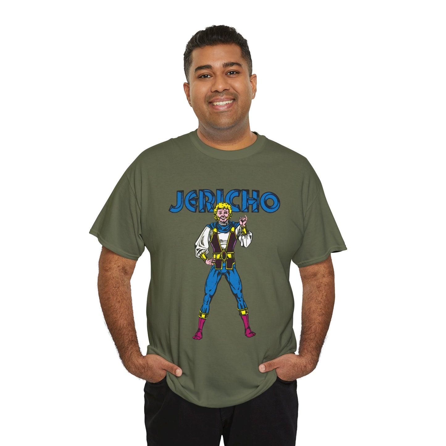 Jericho T-Shirt - George Perez Art - New Teen Titans Member - Son of Deathstroke, Brother of Ravager - DC Comics