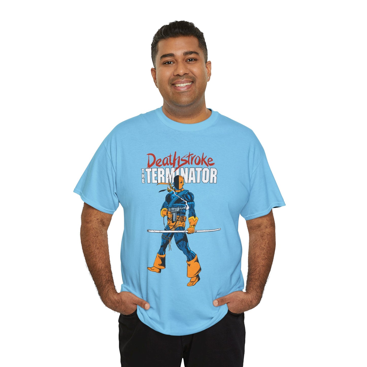 Deathstroke T-Shirt - George Perez Art - New Teen Titans Foe & Mercenary - Slade Wilson, Father of Jericho and Ravager - DC Comics - The Terminator