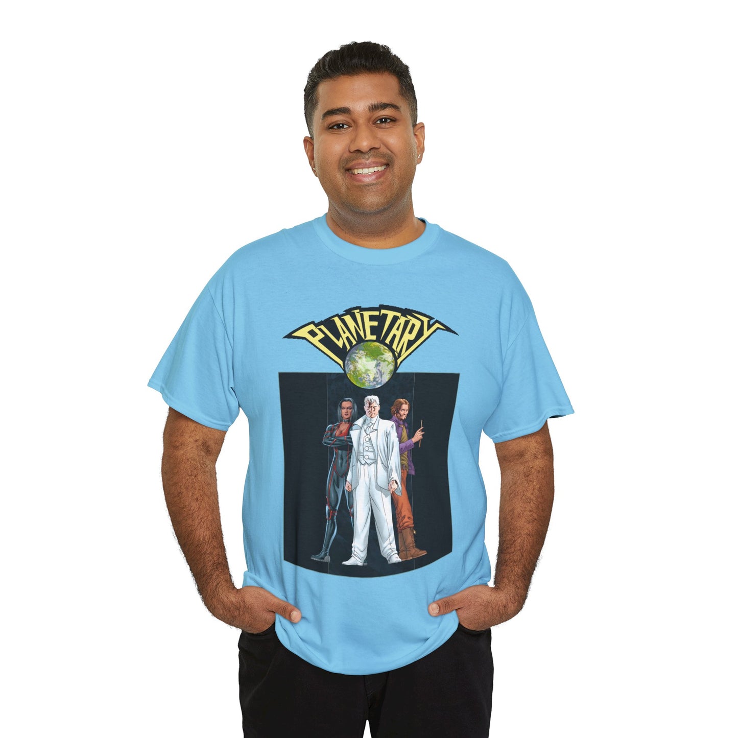 Planetary T-Shirt -  - John Cassaday Art - The Drummer, Jakita Wagner & Elijah Snow - DC Comics/Wildstorm