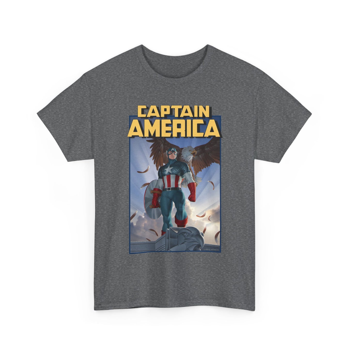 Captain America T-Shirt - Junggeun Yoon Art - Avengers Member - Marvel Comics
