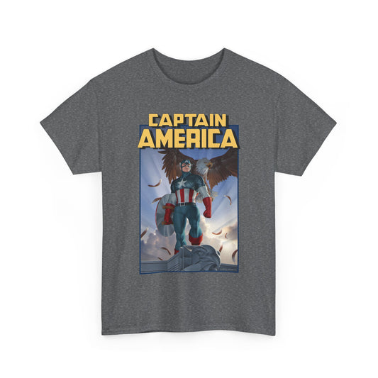 Captain America T-Shirt - Junggeun Yoon Art - Avengers Member - Marvel Comics
