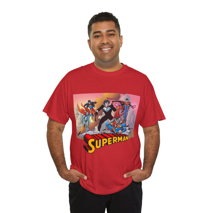 Superman T-Shirt - Tom Grummett Art - Death & Return - Steel, Cyborg, Eradicator - DC Comics