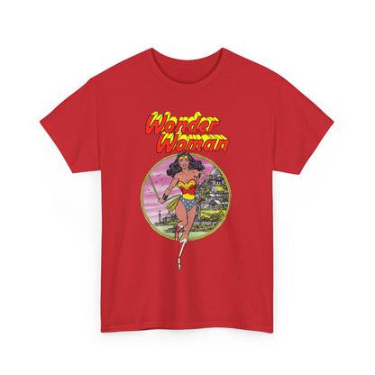 Wonder Woman T-Shirt - George Perez Art - Justice League 1980s Postcard Set - JLA Member - Diana from Themyscira - DC Comics