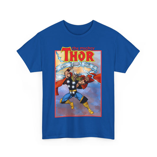 The Mighty Thor T-Shirt - George Perez Art - Mjolnir - Avengers Member - God of Thunder - Asgard Warrior - Marvel Comics